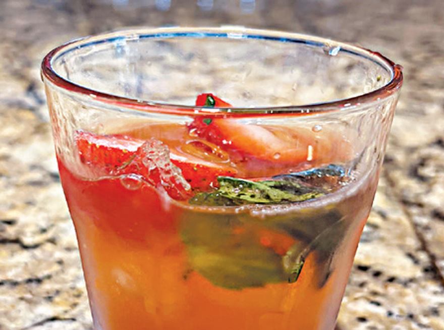 Strawberry Bourbon Smash